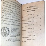 KRASICKI - SATYRY wyd.1 Warszawa 1779