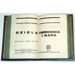 DOSTOJEWSKI - ZBRODNIA I KARA 1928r.