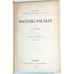 ROCZNIKI POLSKIE Z LAT 1857-1861,T.1-4 [komplet] Paryż 1857-61