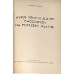 MERING- WYRÓB PITNYCH SOKÓW OWOCOWYCH 1951r.