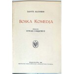 DANTE ALIGHIERI - BOSKA KOMEDIA 1921r. przekład Edwarda Porębowicza