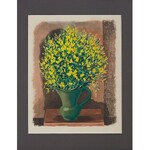 Mojżesz Kisling (1891 - 1953), Żółte kwiaty w wazonie