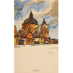 Tomasz Kornacki (1904-?), Kościół barokowy w miasteczku, 1960