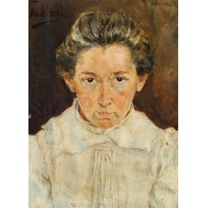 A. BOŁWINA, PORTRET KOBIETY, 1894