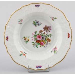 TALERZ GŁĘBOKI, Petersburg, Cesarska Fabryka porcelany, 1825 - 1836