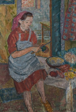 Helena CYGAŃSKA-WALICKA, OBIERANIE JARZYN, 1950