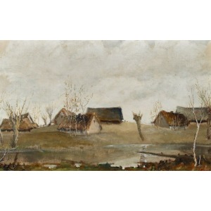 Jerzy BAURSKI, THE VILLAGE IN EARLY SPRING