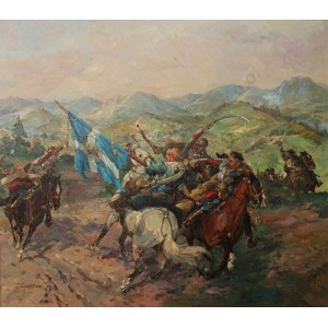Tadeusz Kokietek (1920-1982), Skirmish with the Swedes (1979)