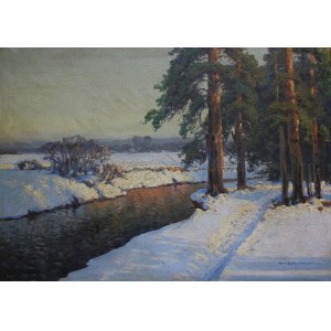 Wiktor Korecki (1890-1980), Pejzaż zimowy