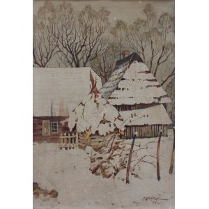 F. Markiewicz(XX w.), Chaty w śniegu (1952)