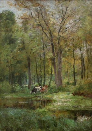 Louis Tauzin (1842-1915), Krowy u wodopoju