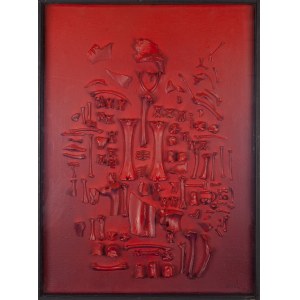 Jonah STERN (1904 - 1988), Red plaque, 1978