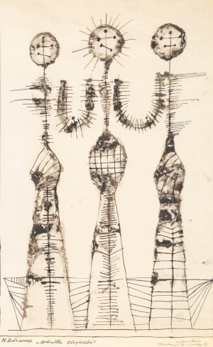 Jan LEBENSTEIN (1930 - 1999), Ilustracja do wierszy Białoszewskiego, niedatowany