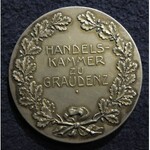GRUDZIĄDZ. Srebrny medal wybity na cześć Izby Handlowej w Grudziądzu, ok. 1900