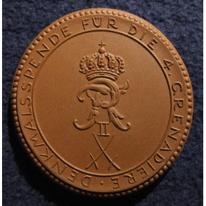 KRÓLEWIEC. Medal z kamionki bottgerowskiej, wybity w 1922 r