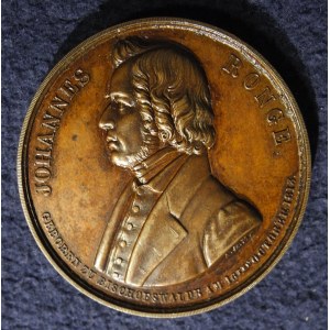 PIŁA, BISKUPÓW k. NYSY, WROCŁAW. Medal brązowy, sygnowany A&M, wybity w 1845 r.