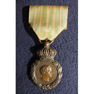 FRANCJA. Medal św. Heleny (Médaille de Sainte-Hélène), ustanowiony w 1857 r