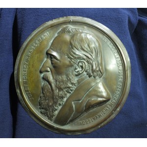 WARSZAWA. Medalion z wizerunkiem Józefa Ignacego Kraszewskiego, wykon