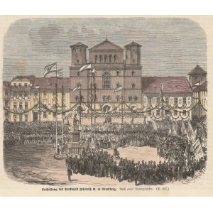 BYDGOSZCZ. Odsłonięcie pomnika Fryderyka II Wielkiego w 1862 r