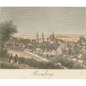 BYDGOSZCZ. Widok miasta, anonim, ok. 1835; stal. kolor., st. bdb.