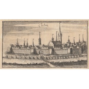 CHEŁMNO. Panorama miasta, pochodzi z dzieła Germanusa Adlerholda, Das höchst