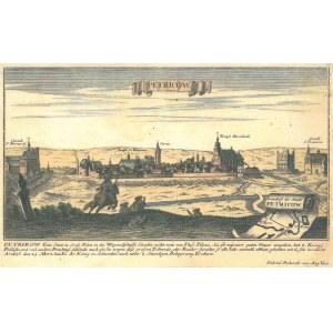 PIOTRKÓW TRYBUNALSKI. Panorama miasta, wyd. Gabriel Bodenehr, Augsburg, ok