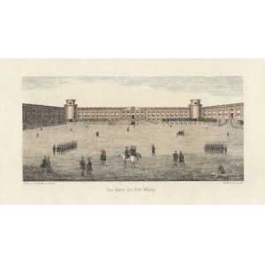 POZNAŃ. Fort Winiary – wewnętrzny dziedziniec, lit. J. Dütschke, rys. i lit