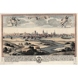 SZCZECIN. Panorama miasta, wyd. Johann Christian Leopold (1699-1755), Augsburg