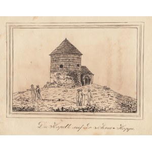 ŚNIEŻKA. Kaplica św. Wawrzyńca na Śnieżce, rys. Julius Sassmann