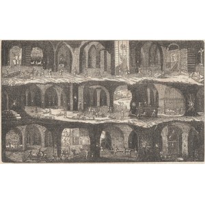 WIELICZKA. Przekrój kopalni w Wieliczce, Lipsk 1841