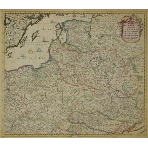 POLSKA, LITWA. Mapa Polski i Litwy, wyd. Frederick de Wit, Amsterdam