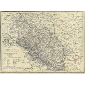 ŚLĄSK. Mapa Śląska, wyd. Tranquillo Mollo, Wiedeń, ok. 1820; miedz. cz.-b