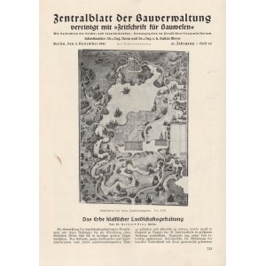 POZNAŃ, PŁOCK. Periodyk Zentralblatt der Bauverwaltung