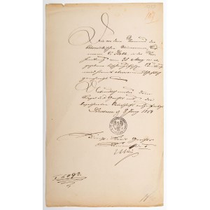 DOKUMENT, KOMISJA OKRĘGOWA W TCZEWIE, 8.06.1854