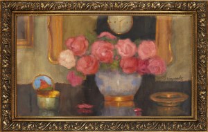 Alfons Karpiński (1875-1961), Róże w flakonie