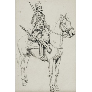 Artysta nieokreślony (XIX/XX w.), Żołnierz na koniu