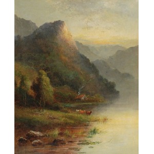 Alfred de BREANSKI, XIX w., Pejzaż ze Szkocji, 1887