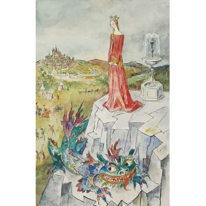 Jan Marcin SZANCER (1902-1973), Ilustracja do „Baśni o Szklanej Górze”, przed 1972