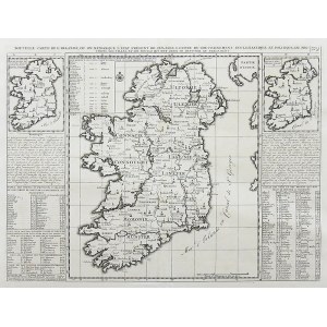 Henri Abraham Chatelain_x000D_ Châtelain, Nouvelle carte de l’Irlande ou on remarque…