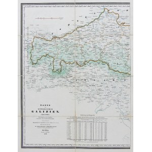 Franz Raffelsberger, Karte des Königreiches Galizien.