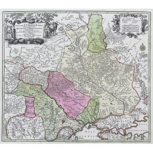 Matthias Seutter, Amplissima Ucraniae regio, Palatinatus Kioviensem et Braclaviensem complectens…