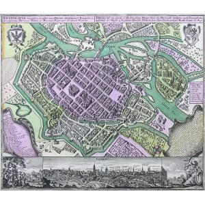 Matthäus Seutter, Wratislavia, antiquissima et celeberrima Ducat. Silesiaci Metropolis…