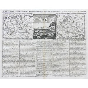 Henri Abraham Chatelain_x000D_ Châtelain, Carte pour servir a l’intelligence de l’histoire de Gustave Adolphe…