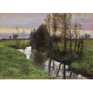 Wywiórski Michał Gorstkin, PEJZAŻ Z BRZOSTKOWA, 1907