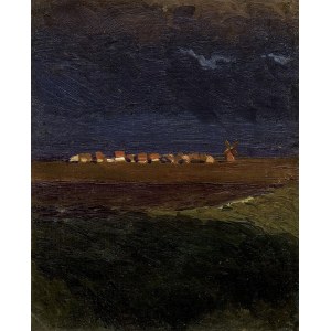 Ruszczyc Ferdynand, WIEŚ O ZACHODZIE (WIEŚ NOCĄ), LIPIEC 1897