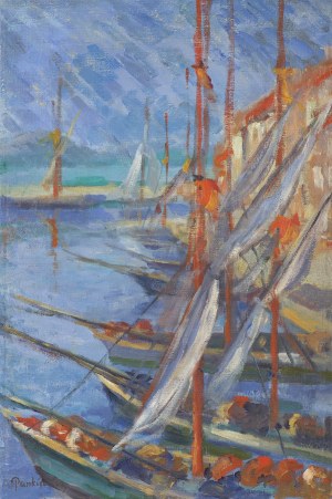 Pankiewicz Józef, WIDOK PORTU W SAINT-TROPEZ, 1909