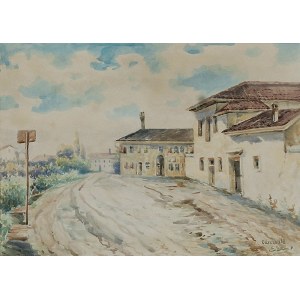 Erno ERB (1890-1943), Oderzo - Motyw z włoskiego miasteczka, 1918