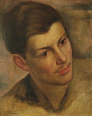 Edward KARNIEJ (1890-1942), Portret młodzieńca, lata 30. XX w.