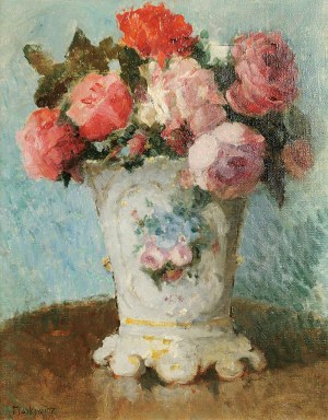 Artur MARKOWICZ (1872-1934), Wazon z kwiatami, ok. 1905