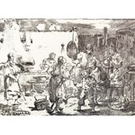 Seweryn BIESZCZAD (1852-1923), Scena wiejska,1881